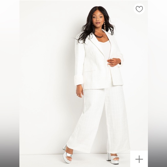 Tweed Wide Leg Trouser NWT - Picture 2 of 6